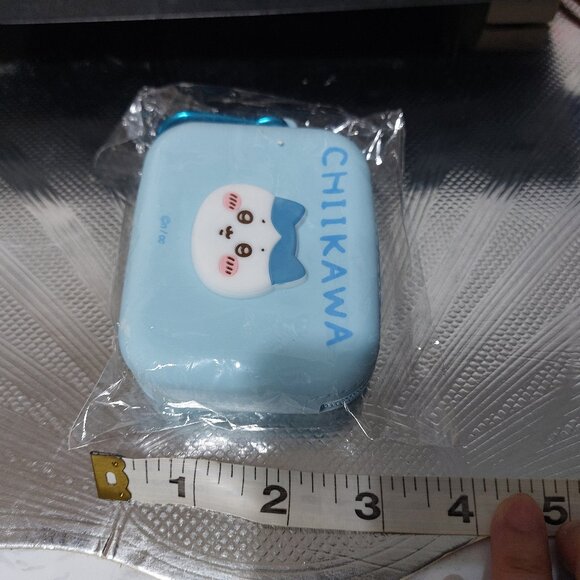 Adorable Cute CHIIKAWA Mini Silicone Pouch Mini Bag Mini Wallet BLUE - Picture 2 of 6